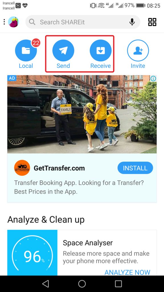 صفحه اصلی shareit
