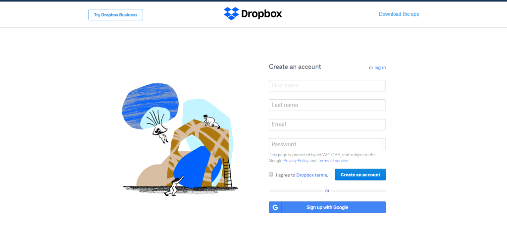 ورود به Dropbox