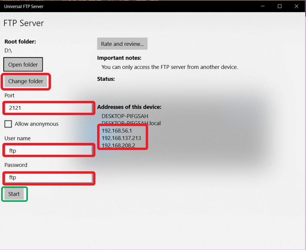 برنامه ftp ویندوز