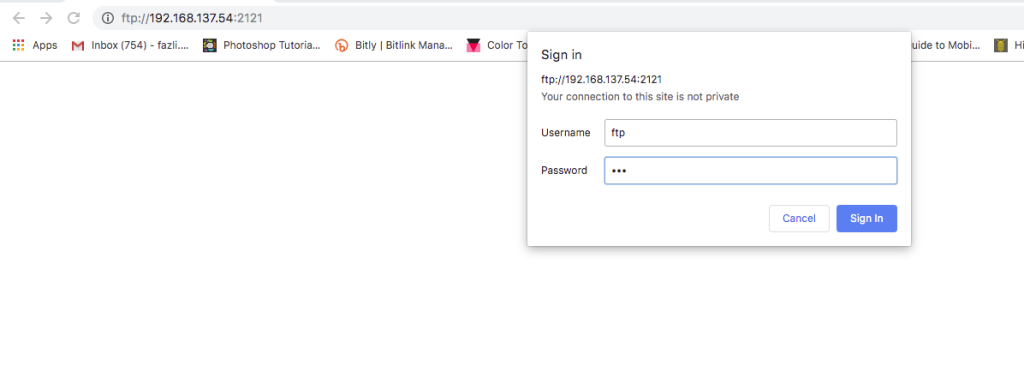 ورود به ftp در مک
